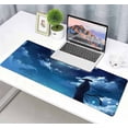 thumbnail image 6 of Japanese Samurai Large Mouse Pad, Night Sky Moon Big Mousepad, Giant Long Non-Slip Rubber Base Gaming Mouse Pads for Full Desk, 6 of 6