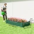 thumbnail image 3 of Outsunny Bac de Jardin Surélevé Galvanisé 6x3x1 Pi, Fond Ouvert, Vert, 3 of 10