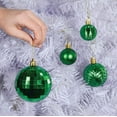 thumbnail image 2 of Prextex Green Christmas Ball Ornaments for Christmas Decorations - 36 Pieces Xmas Tree Shatterproof Ornaments with Hanging Loop for Holiday and Party Decoration (Combo of 6 Styles in 3 Sizes), 2 of 7