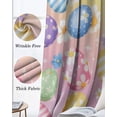 thumbnail image 3 of Easter Colorful Eggs Kitchen Curtains White Daisy Spring Flowers Cafe Short Curtains for Bathroom Blackout Window Curtain Grommet Small Window Treatment Tier Drapes for Bedroom Living Room 42"x45"x2, 3 of 9