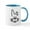 White/Blue Inside, variant on CafePress - Bunny Rabbit Face Mug - 11 oz Ceramic Mug - Novelty Coffee Tea Cup