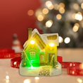 thumbnail image 1 of Casa navideña iluminada con luz LED perfecl pueblo de nieve centro de mesa para El hogar sala de estar y oficina, 1 of 8