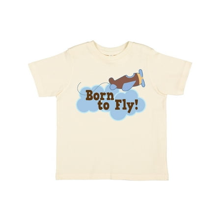 

Inktastic Airplane Future Pilot Born to Fly Gift Toddler Boy Girl T-Shirt
