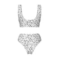 thumbnail image 5 of Daiia Black White Music Women's Bikini Set Two Piece Swimsuit High Waisted Bikini Adjustable Straps Bikini Perfect for Beach, Pool, and Summer Vacation-Medium, 5 of 9