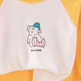 thumbnail image 4 of NOLDARES Fall Winter Toddler Baby Boy Clothes 2Pcs Checkered Crewneck Sweatshirt and Pants Sweatsuit Little Boy Clothing Size:4-5 Y,Yellow, 4 of 6