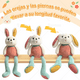 thumbnail image 3 of Peluche Grande Conejo 70 Cm Juguete Para Niños Ajustable Xtellar blanco, 3 of 4