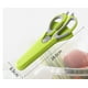 thumbnail image 3 of Tijeras de cocina de uso pesado, tijeras de cocina para pollo, carne, alimentos y verduras, mango gris y verde de 9,6 pulgadas de largo, 3 of 5