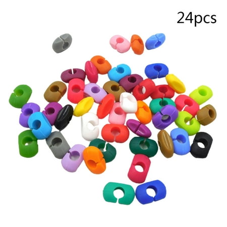 

8/12/24 Colors Wine Glass Markers Silicone Drink Glass Charms Tags Identification Cup Labels Signs for Party Bar