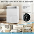 thumbnail image 2 of Costway 96 Pints Dehumidifier for Home 5500 Sq.Ft Dehumidifier with Auto/24H Timer, 2 of 10