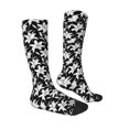 thumbnail image 3 of Fotbe Lilies Flowers print Women's Men's Novelty Crew Socks Cotton Socks Knee High Socks for Walking,Running,Nurses,Pregnancy, 3 of 8