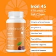 thumbnail image 2 of Celebrate Vitamins 45 mg Iron + Vitamin C Soft Chews - Cherry Burst - 30 count, 2 of 5