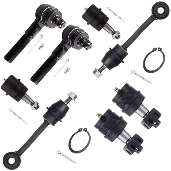 CCIYU Front Upper Lower Ball Joints Stabilizer Bar Link Outer Tie Rod Ends Fit For 1996-1998 For Jeep Grand Cherokee 8pcs Suspension Kit