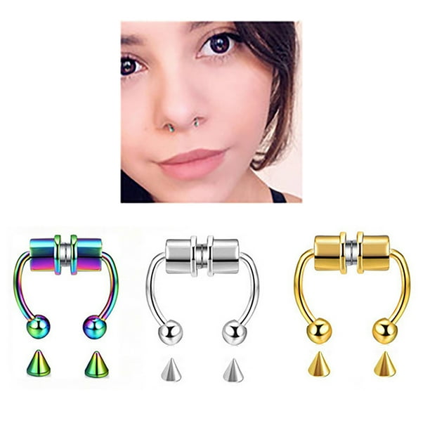 Fake septum ring horseshoe deals
