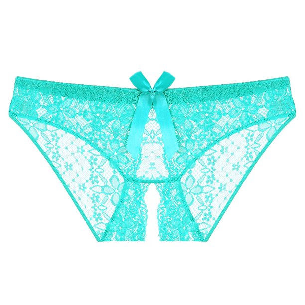 Ropa interior sexy de talla grande con encaje para mujer, ropa interior sexy con entrepierna abierta, perspectiva sexy, bragas de cintura baja para mujer