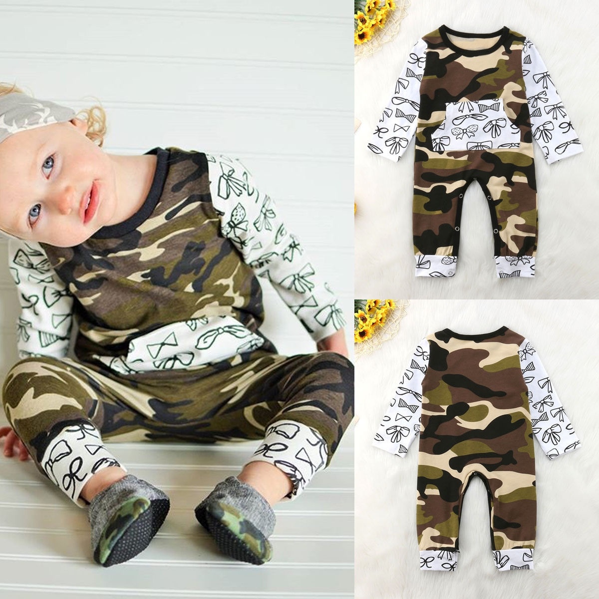 infant girl camo