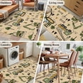 thumbnail image 5 of Rectangle Area Rugs 2.7 x 5 Ft, Cartoon Tractor Non-Slip Residential Carpet, Cute Digger Shovel Truck Car Khaki Indoor Crawling Mats Runner Rugs for Living Room/Dining Room/Bedroom, 5 of 8