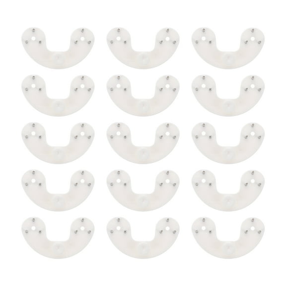 Raindrops  50 Pcs Picture Hanger Drywall Hooks Hanging Heavy Duty Adhesive White