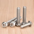 thumbnail image 5 of 10Pack 1/4-20 x 5/8" Torx Security Machine Screws Bolt, Silver Tone, 5 of 6