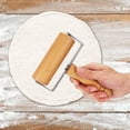 thumbnail image 4 of Small Rolling Pin T Shape Pastry Roller Wooden Non-Stick Pizza Roller Smoothing Polishing Dough Baker Roller Set Time-Saver Baking Tool for Home Kitchen Cooking(Style 3), 4 of 4
