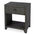 thumbnail image 2 of Butler Specialty Company Asos Raffia 1 Drawer Nightstand - Charcoal, 2 of 9