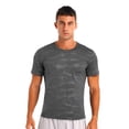 thumbnail image 3 of vastwit Sports Shirts for Men Short Sleeve Quick Dry Athletic T Shirt Gym Workout Fitness Camo Active Dark Gray M, 3 of 8