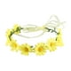 thumbnail image 1 of EeaseMX Corona de flores de margaritas bohemias para novia, diadema floral de girasol, guirnalda para boda, tocado para vestido de novia, tocado para viajes al mar (amarillo), 1 of 7