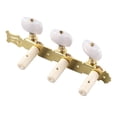 thumbnail image 3 of Lot de 2 mécaniques pour guitare classique, chevilles d'accordage, clés et boutons blancs, 3 of 3