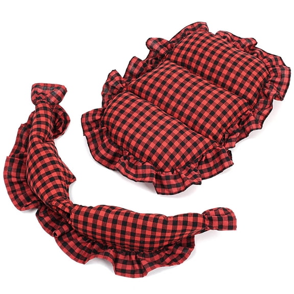 Pet Strollers Pad with Pillow for Pushchair Use Strong Polyester Fabric Thicken Cushion for Small Outdoor Use