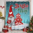 thumbnail image 3 of Teal Christmas Gnomes Shower Curtain, Xmas Tree Snowflake Love Winter Waterproof Fabric Shower Curtains with 12 Hooks, Bathroom Curtain Set for Bathroom Accessories Decor, 72 x 72 Inches, 3 of 9
