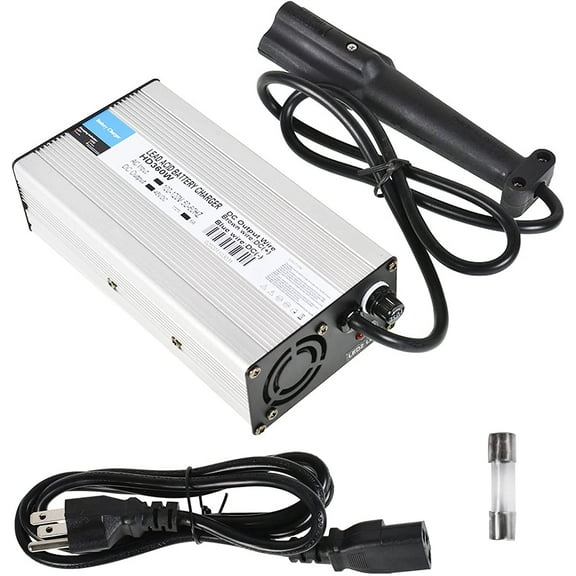 munirater Battery Charger 3-Pin Plug 48V 6A Fause Replacement for Yamaha Golf Cart 2007 Up