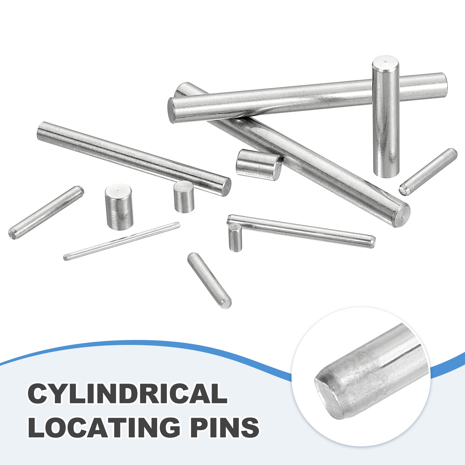 55Pcs Dowel Pin 4mm x 70mm Shelf Support Pin 304 Stainless Steel Shelf Pegs