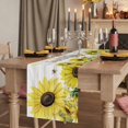 thumbnail image 2 of Table Runners 72 Inches Long Dress Scarves, Sunflowers Farmhouse Kitchen Table Runner, Coffee Tablerunners, Country Spring Botanical Flowers Bee Wooden 16x72 Inch, 2 of 9