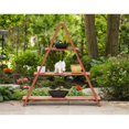 thumbnail image 2 of Leisure Season A-Frame Wood Ladder Plant Stand in Medium Brown, 2 of 4