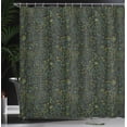 thumbnail image 3 of Ambesonne Floral Shower Curtain, Spring Season Blossoms Art, 69"Wx75"L, Black Jade Green, 3 of 4