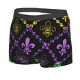 thumbnail image 2 of Kll Mardi Gra Geometric Men'S Cotton Boxer Briefs Underwear-Xx-Large, 2 of 9