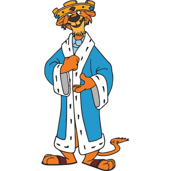 Robin Hood Cartoon Prince John King Lion Characters Movies Boys Boy Wall Decals TV Movie Character Design Kids Kid Vinyl Art Decor Wall Decals Decal Walls Sticker Rooms Size (30x15 inch)