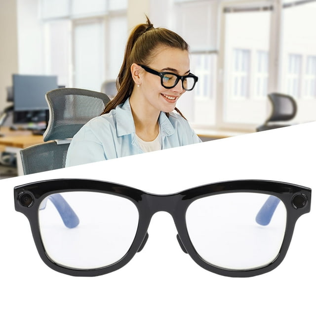 Lunettes Intelligentes IA, Traduction Intelligente, Caméra 8 Mpx, avec Appel Musical, Lunettes Caméra Intelligentes, pour Intérieur Extérieur