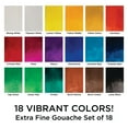 thumbnail image 2 of Marie's Artist Gouache Paint Sets - Highly Pigmented Gouache for Painting, Artists, Illustrators & Designers - Set of 18 Assorted Color Tubes (12mL/0.4oz), 2 of 5