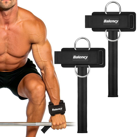 Weight Lifting Straps With D Rings, Padded Lifting Wrist Straps for Weightlifting, Non-Slip Gym Straps for Deadlift, Powerlifting, Cable Machine Workout, Lifting Strap for Gym Strength Training