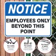 thumbnail image 4 of Employees Only Sign, Employees Only Beyond This Point Sign,, 4 of 8