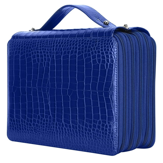 Noref Insert Pen Case,Zipper Pencil Case,Pencil Case 5-Layer Zipper Pen Storage Bag 252 Slots Large Capacity Stationery Pocket