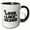 Black/White, variant on 3drose, Love Like Jesus, 15oz Two-tone Blue Mug