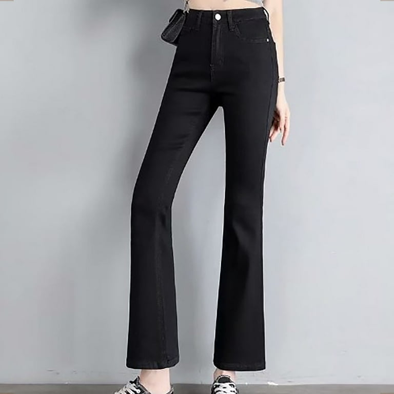 Denim Black Flare Pants Petite DXOUPM Women Flare Jeans Women