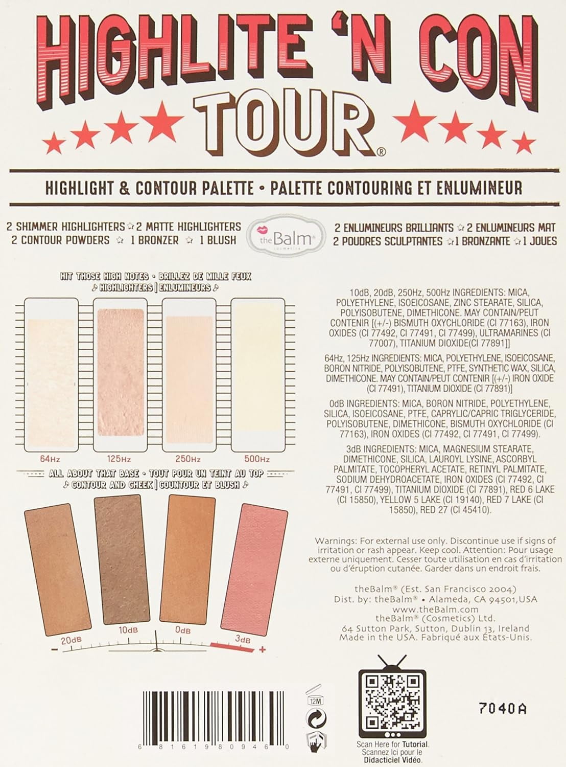 theBalm Highlite 'N Con Tour Palette - Option : Palette