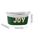 thumbnail image 3 of Twfbrm Christmas Storage Baskets, Small Gift Basket with Handle and Gold Letter Design, Cute Woven Basket Christmas Decoration for Toys, Holiday, Party, Home Decor, 3 of 6