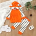 thumbnail image 5 of Sngxgn Toddler Baby Girl Outfit Sweatshirt Jogger Pants 2Pcs Toddler Girls Clothing Set(Orange,70), 5 of 6