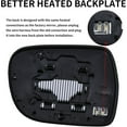 thumbnail image 4 of Driver Side Mirror Replacement for Lexus RX RX RXh Mirrors Glass Left Side Rear View Mirror Glass with Power Heated, 4 of 6