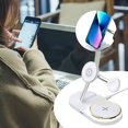 thumbnail image 1 of CNKOO Bluetooth headset Multifunctional Four In Smart Charger Charger Foldable Wireless Charging  IOS Mobile Phone Watch Headset 15W Wireless Fast Charging With LED! Smart Watch  Kids, 1 of 6