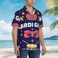 thumbnail image 5 of Disketp Hawaiian Shirts For Men,Happy Mardi Gras Print Mens Casual Short Sleeve Button Down Shirts Beach Shirt, 5 of 8