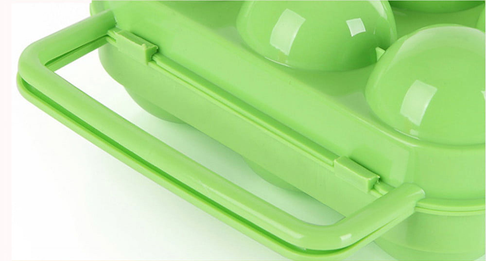 Wiueurtly Plastic Storage Bins With Lids And Handles,Eggs Storage,Hefty Green Storage Bins With Lids,Storage Containers,Portable 6 Eggs Plastic Container Holder Folding Egg Storage Box Handle Case - image 4 of 4